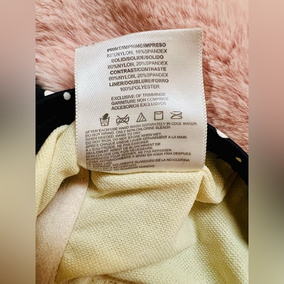 Black Polka Dot 1-Piece Skirted Swim Dresswith Red Front Tie by A Shore Fit - Picture 7 of 13